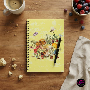 Mushrooms, Dragonflies, Moths & Snails Notebook
