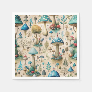Mushrooms Fairyland  Napkin