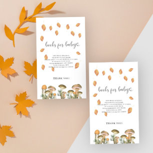 Mushrooms fall forest - books for baby  enclosure card