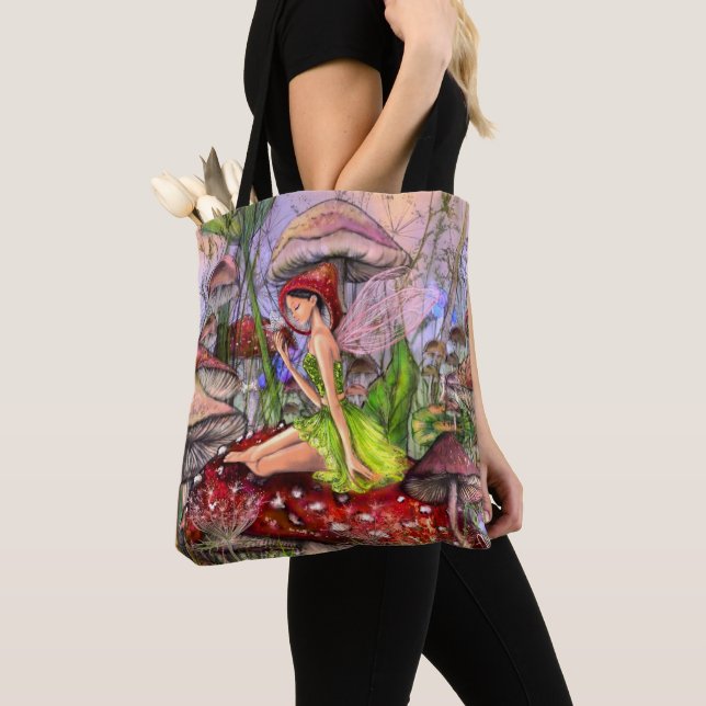 Mushrooms Fantasy Tote Bags (Close Up)