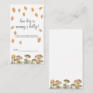 Mushrooms flora - how big is mummy's belly  enclosure card