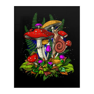 Mushrooms Forest Acrylic Print