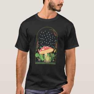 Mushrooms Frog Naturecore Forestcore   T-Shirt
