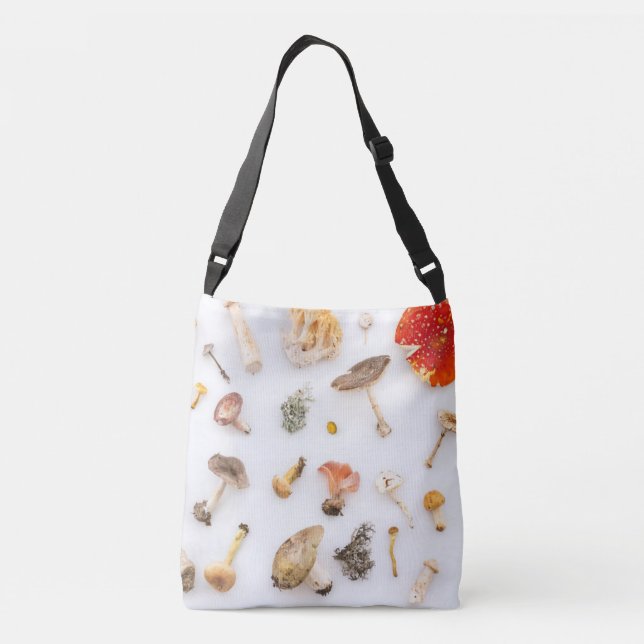 Mushrooms Fungus Crossbody Bag (Back)
