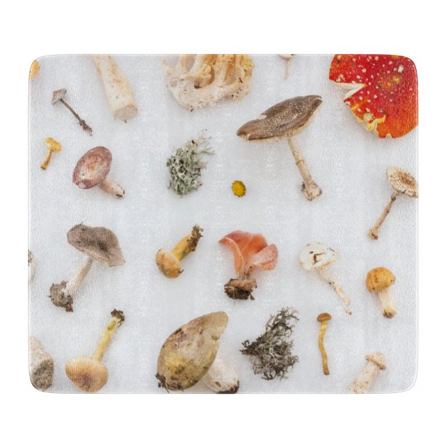 Mushrooms Fungus Cutting Board (Front)