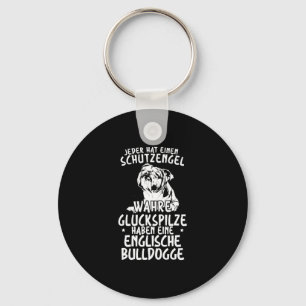 Mushrooms Have An English Bulldog Key Ring