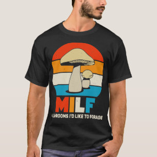 Mushrooms ID Like To Forage Retro Vintage T-Shirt
