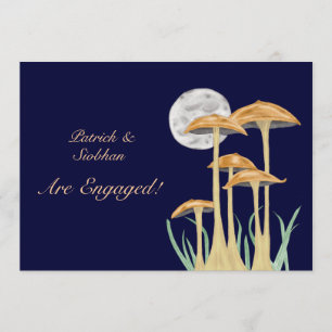 Mushrooms In Moonlight Invitation