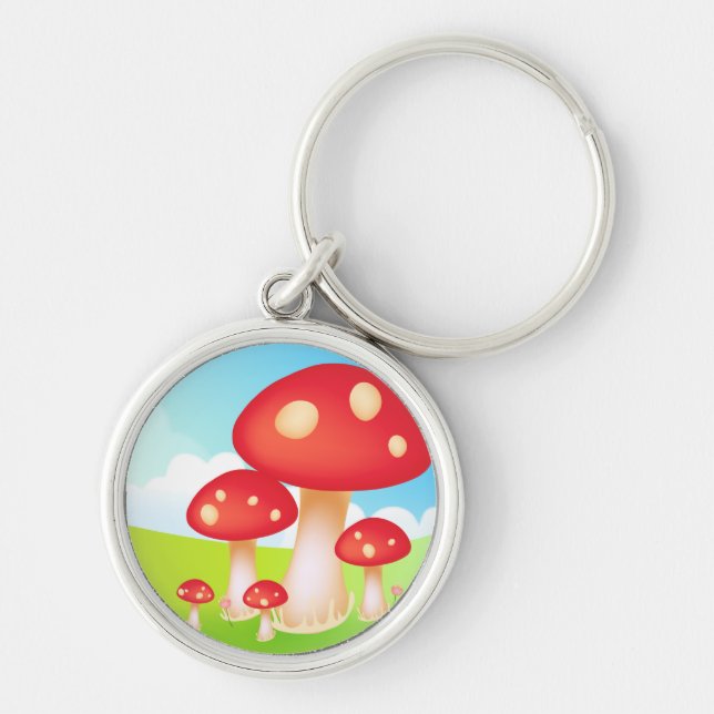 Mushrooms Key Ring (Front)