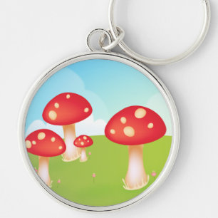Mushrooms Key Ring