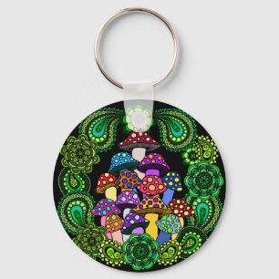 Mushrooms Keychain