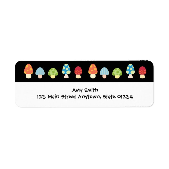 Mushrooms Label Blank (Front)