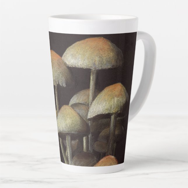 Mushrooms Latte Mug (Right Angle)