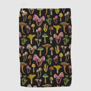 Mushrooms, Lichen & Colourful Fungi Golf Towel