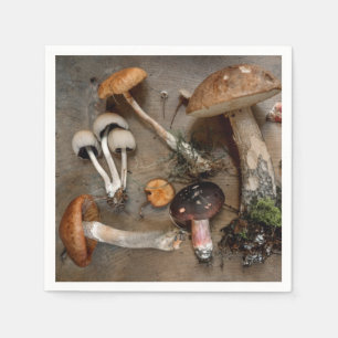 Mushrooms Love Fungi Napkin