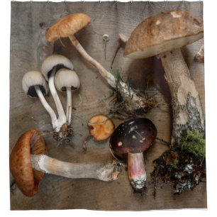 Mushrooms Love Fungi Shower Curtain