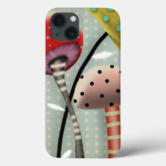 mushrooms love funny iPhone 13 case