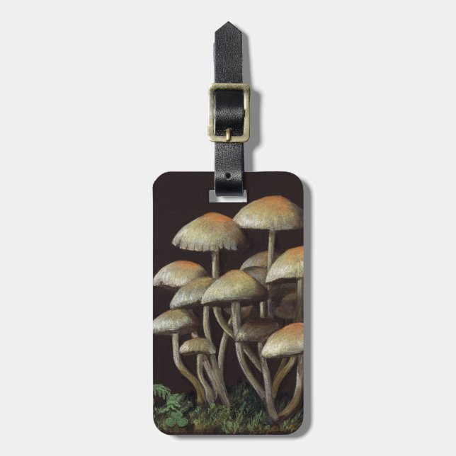 Mushrooms Luggage Tag (Front Vertical)
