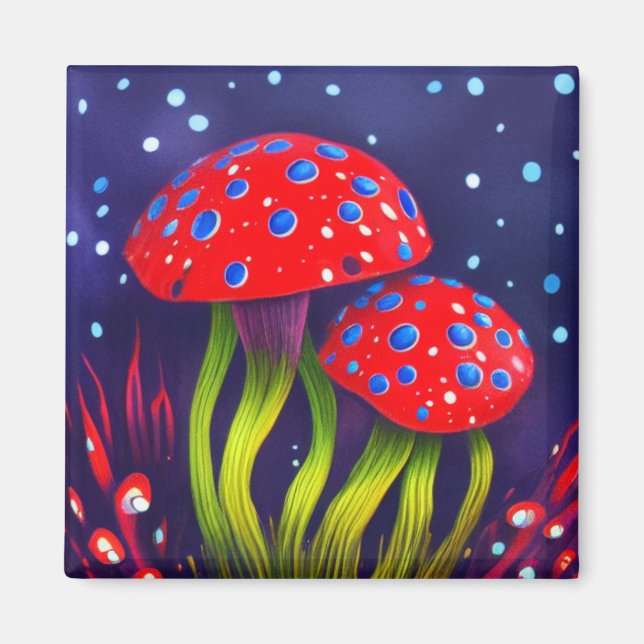 Mushrooms Magnet (Front)