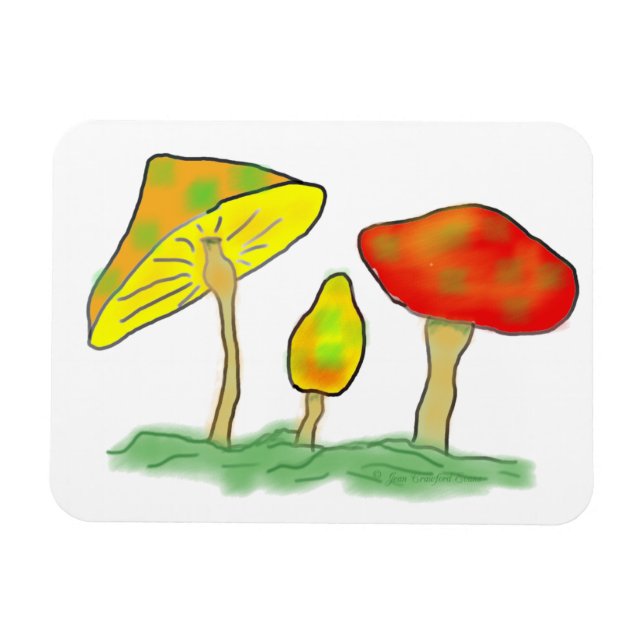 Mushrooms Magnet (Horizontal)