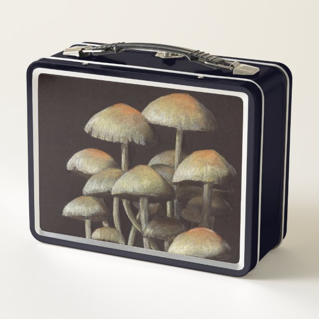 Mushrooms Metal Lunch Box (Back)