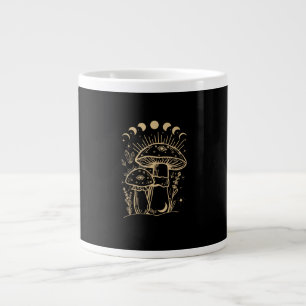 Mushrooms & Minimalism Cottage  Aesthetic Goblinco Large Coffee Mug