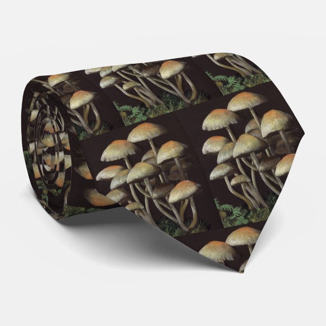 Mushrooms Neck Tie (Rolled)