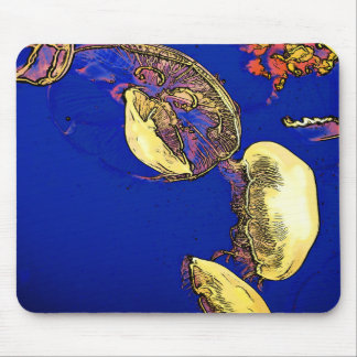Mushrooms of the Sea - Jellyfish Mouse Mat