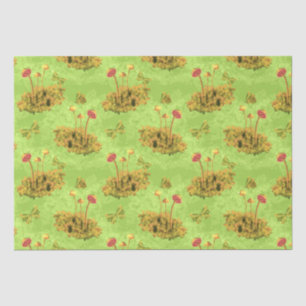 Mushrooms on a moss Decoupage Art Tissue Paper