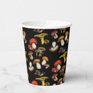 Mushrooms Paper Cups