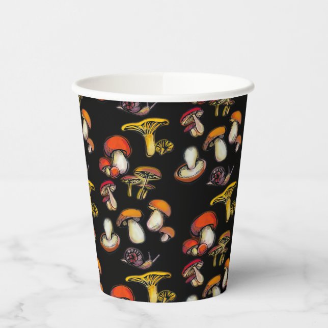 Mushrooms Paper Cups (Left)