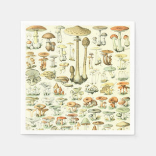 Mushrooms Paper Napkin
