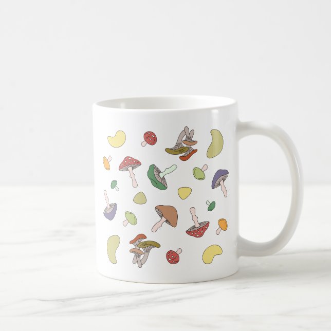 Mushrooms Pattern Coffee Mug (Right)