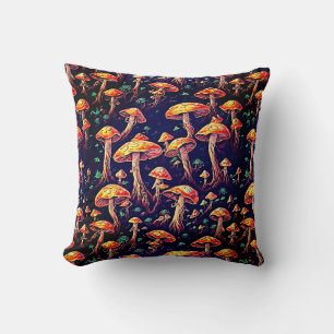 Mushrooms Pattern Cushion