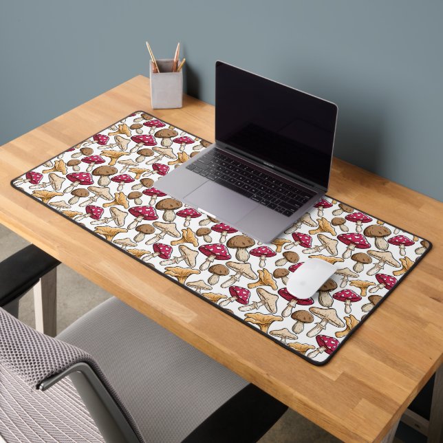Mushrooms Pattern Desk Mat (Office 2)