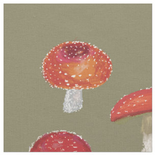 Mushrooms Pattern Fabric