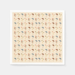  Mushrooms Pattern Napkin