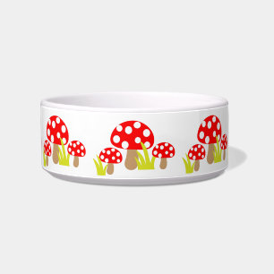 Mushrooms Pet Bowl