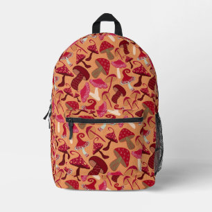 Mushrooms Printed Backpack