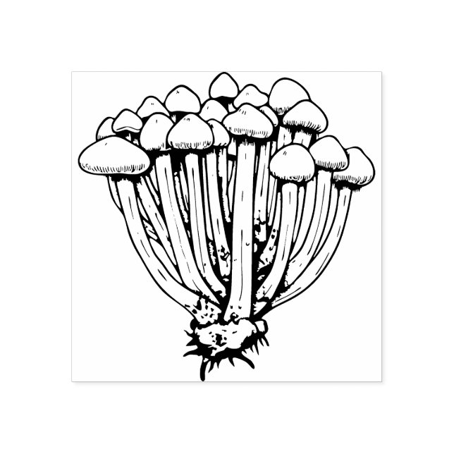 Mushrooms Rubber Stamp   (Imprint)