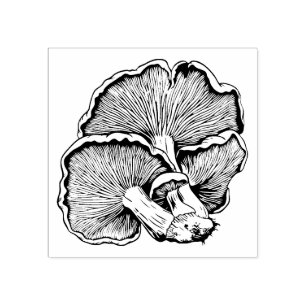 Mushrooms Rubber Stamp  