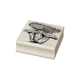 Mushrooms Rubber Stamp