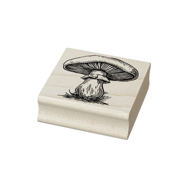 Mushrooms Rubber Stamp   (Stamp)