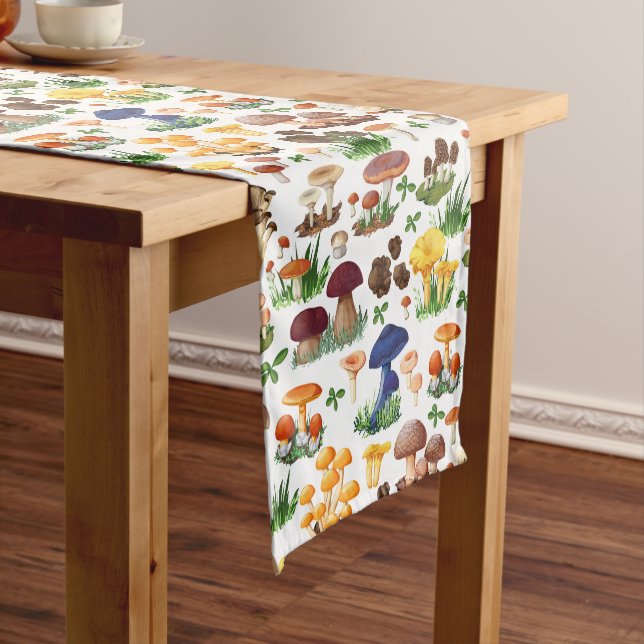 Mushrooms Short Table Runner (In Situ)