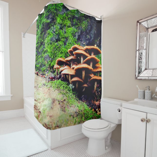 Mushrooms Shower Curtain (In Situ)