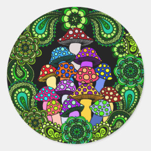 Mushrooms Sticker