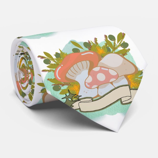 MUSHROOMS TIE (Rolled)