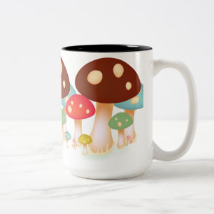 Mushrooms Two-Tone Coffee Mug