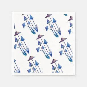 Mushrooms Watercolor drawing Napkins