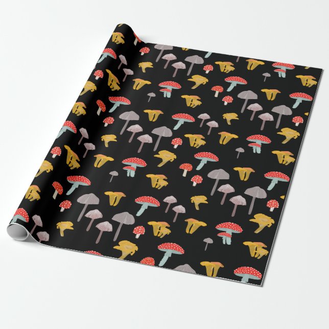 Mushrooms Wrapping Paper (Unrolled)